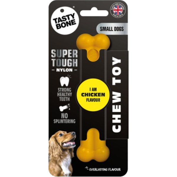 TastyBone Super Tough Chew Toy, Chicken Flavour, Small Dogs