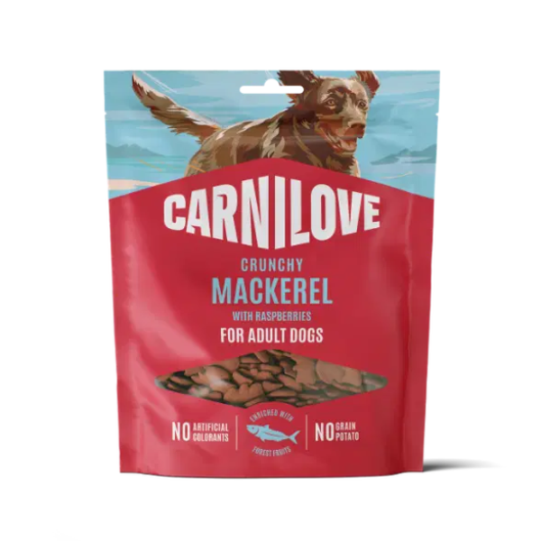 Carnilove Mackerel with Raspberries Crunchy Dog Treats - 200g