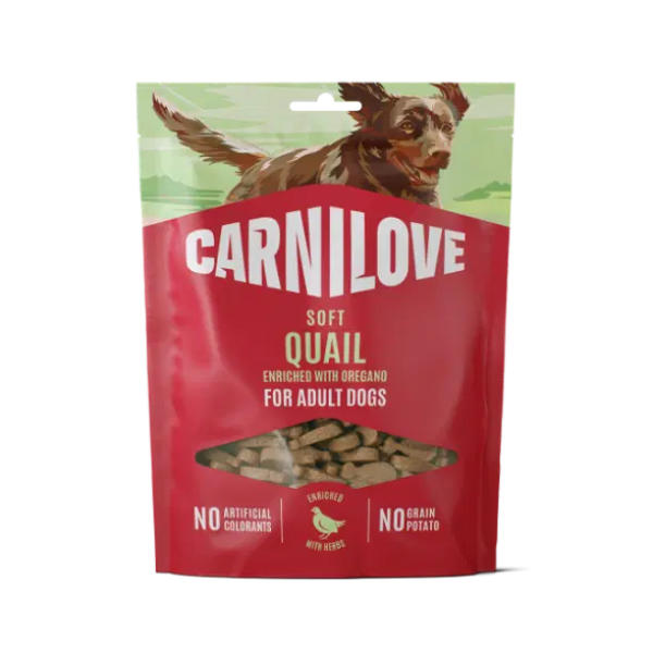 Carnilove Quail enriched with Oregano Soft Dog Treats- 200g
