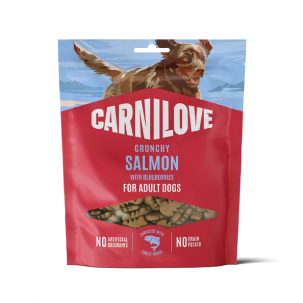 Carnilove Salmon with Blueberries Crunchy Dog Treats- 200g