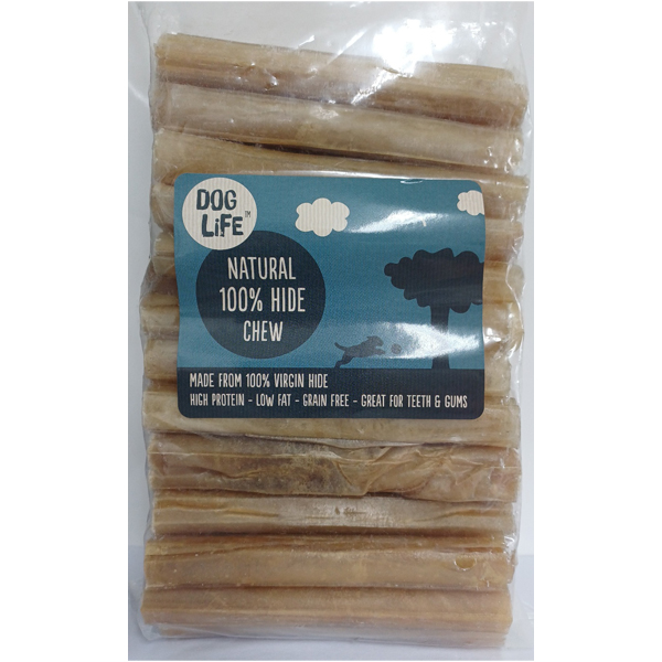 Dog Life 5" x 15mm 100% Hide Cigars - 50 pack
