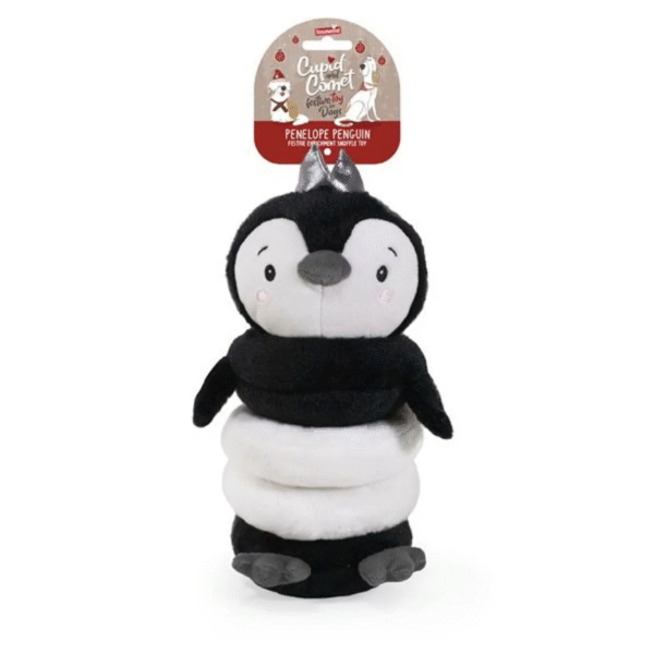 Cupid and Comet - Penelope Penguin - Snuffle Dog Toy