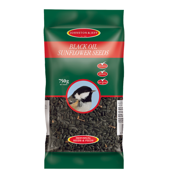 Johnston & Jeff Black Oil Sunflower Seeds - 750g