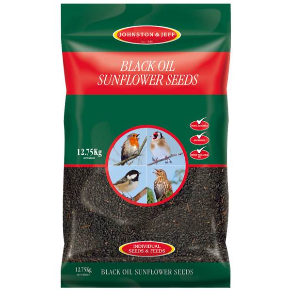 Johnston & Jeff Black Oil Sunflower Seeds - 12.75KG