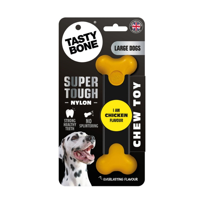 TastyBone Super Tough Chew Toy, Chicken Flavour, Large Dogs