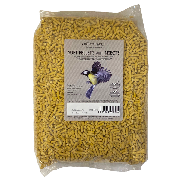 Johnston & Jeff Suet Pellets With Insects - 2KG