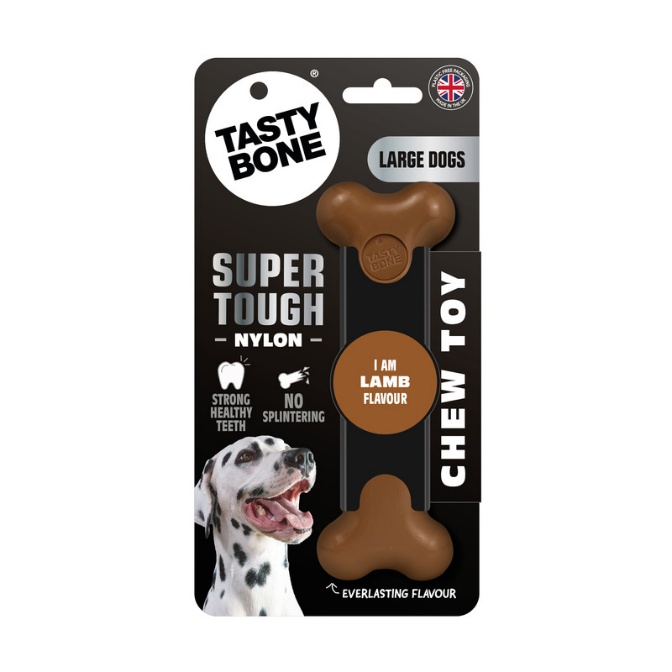 TastyBone Super Tough Chew Toy, Lamb Flavour, Large Dogs