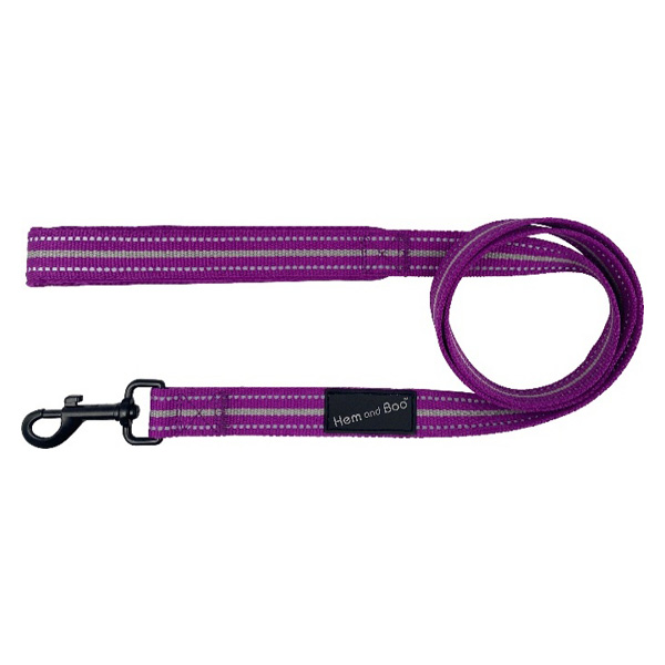 Hem & Boo Sports Dog Lead Purple