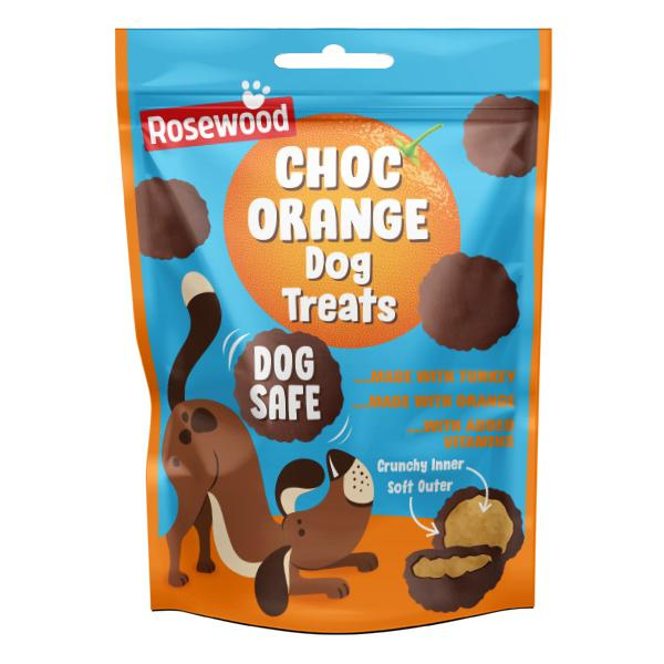Rosewood Dog Safe Choc Orange Dog Treats - 140g