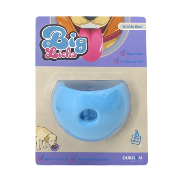 Durham Big Licks Wobble Bowl - Blue