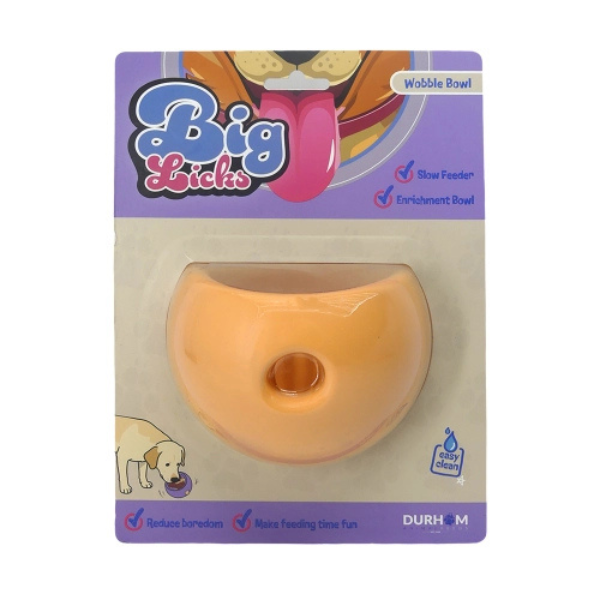 Durham Big Licks Wobble Bowl - Orange