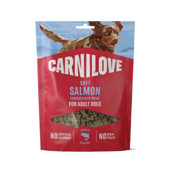 Carnilove Salmon Enriched With Thyme Soft Dog Treats - 200g