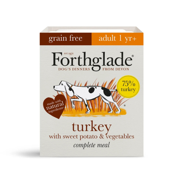 Forthglade turkey & sweet potato wet dog food - 395g